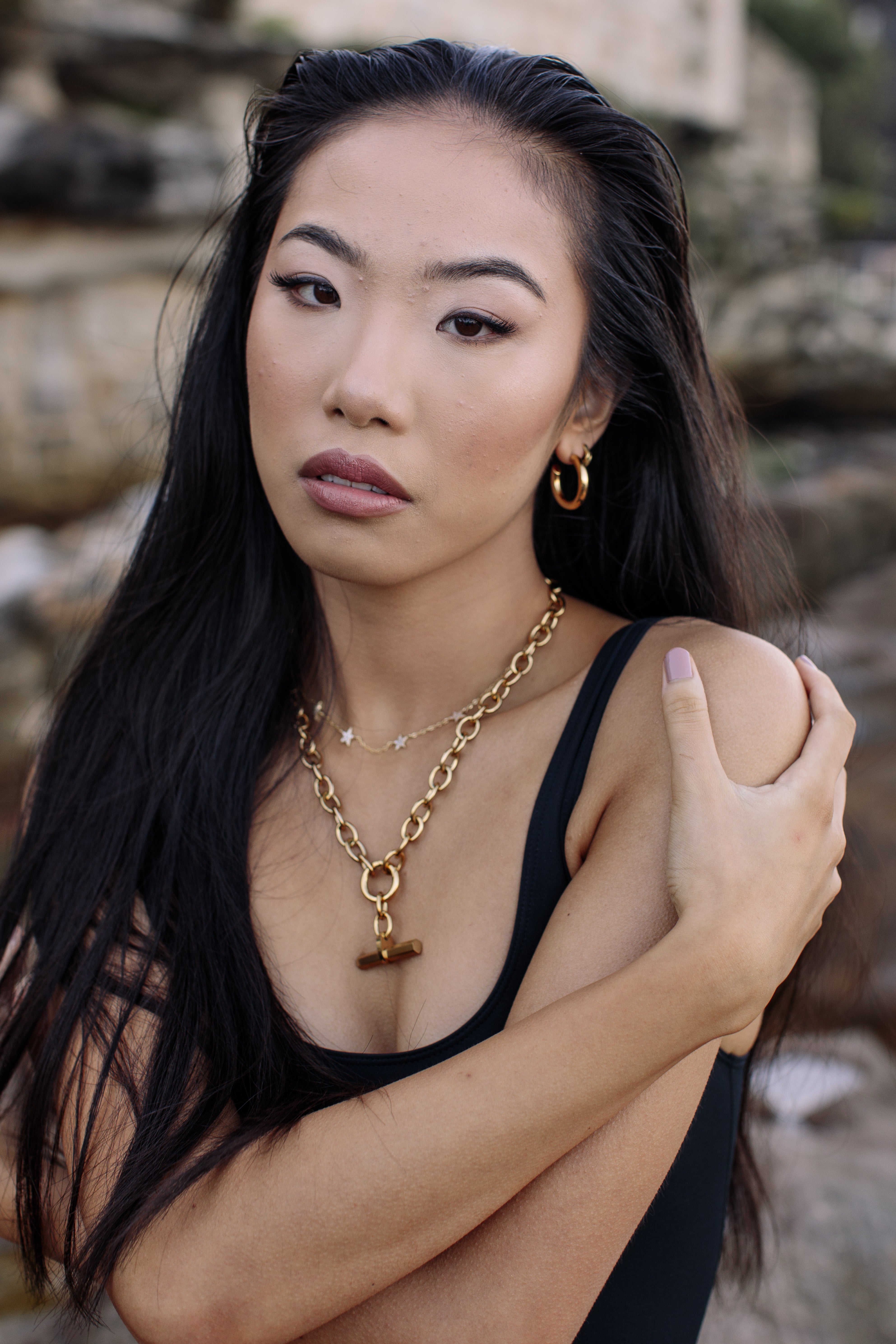 Angie Gold Hoops
