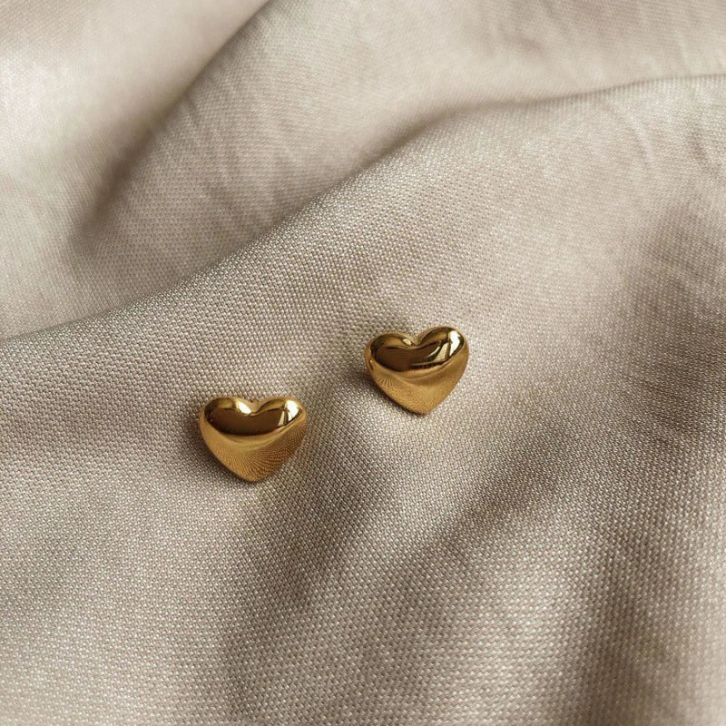 Heart Stud Earrings