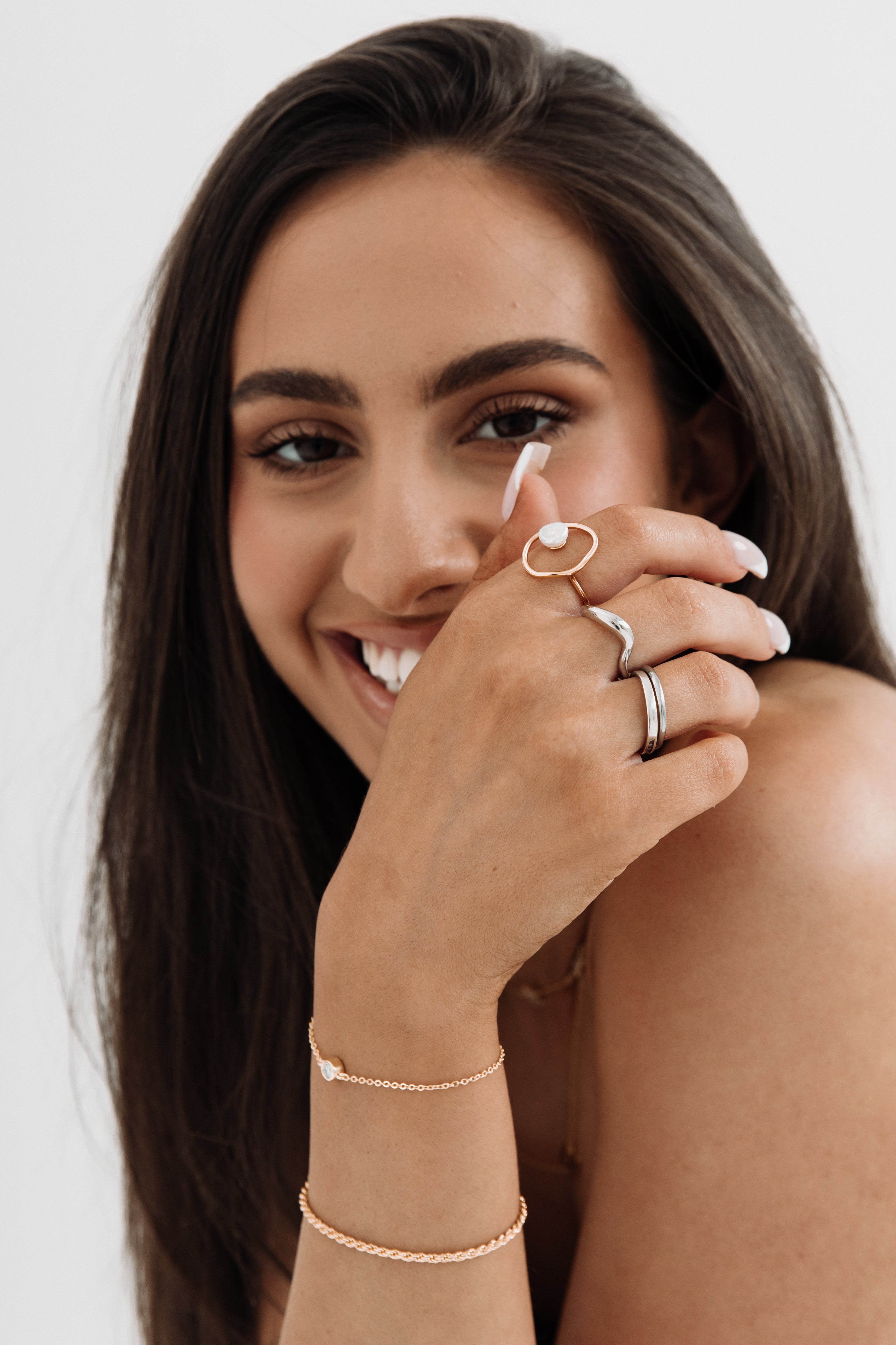 Erin Pearl Ring 18K
