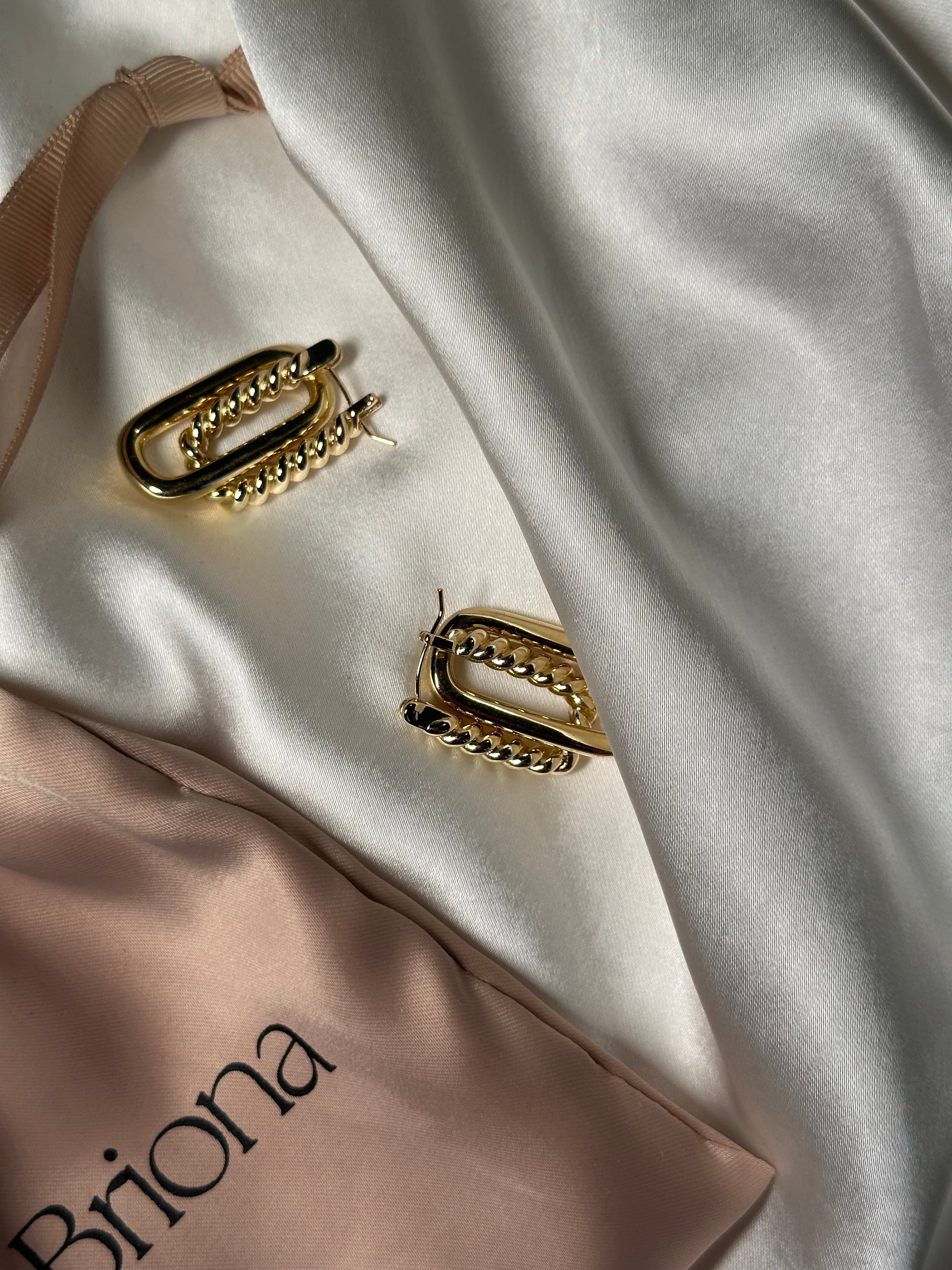 Emilia 2-1 Gold Earrings