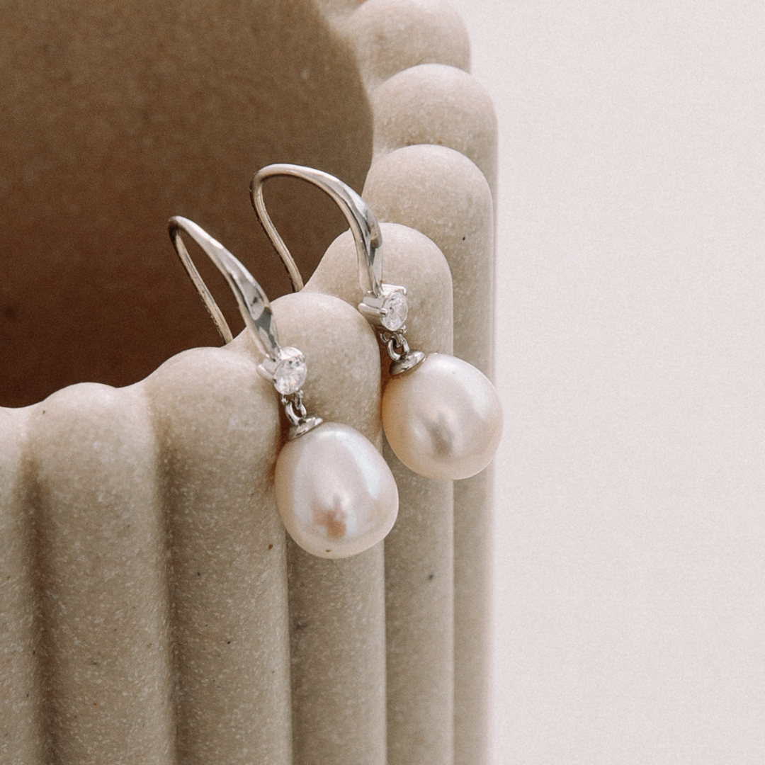 Classic Pearl Drop Earrings