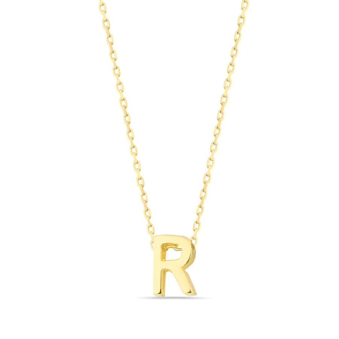 Mini Initial Necklace 18K