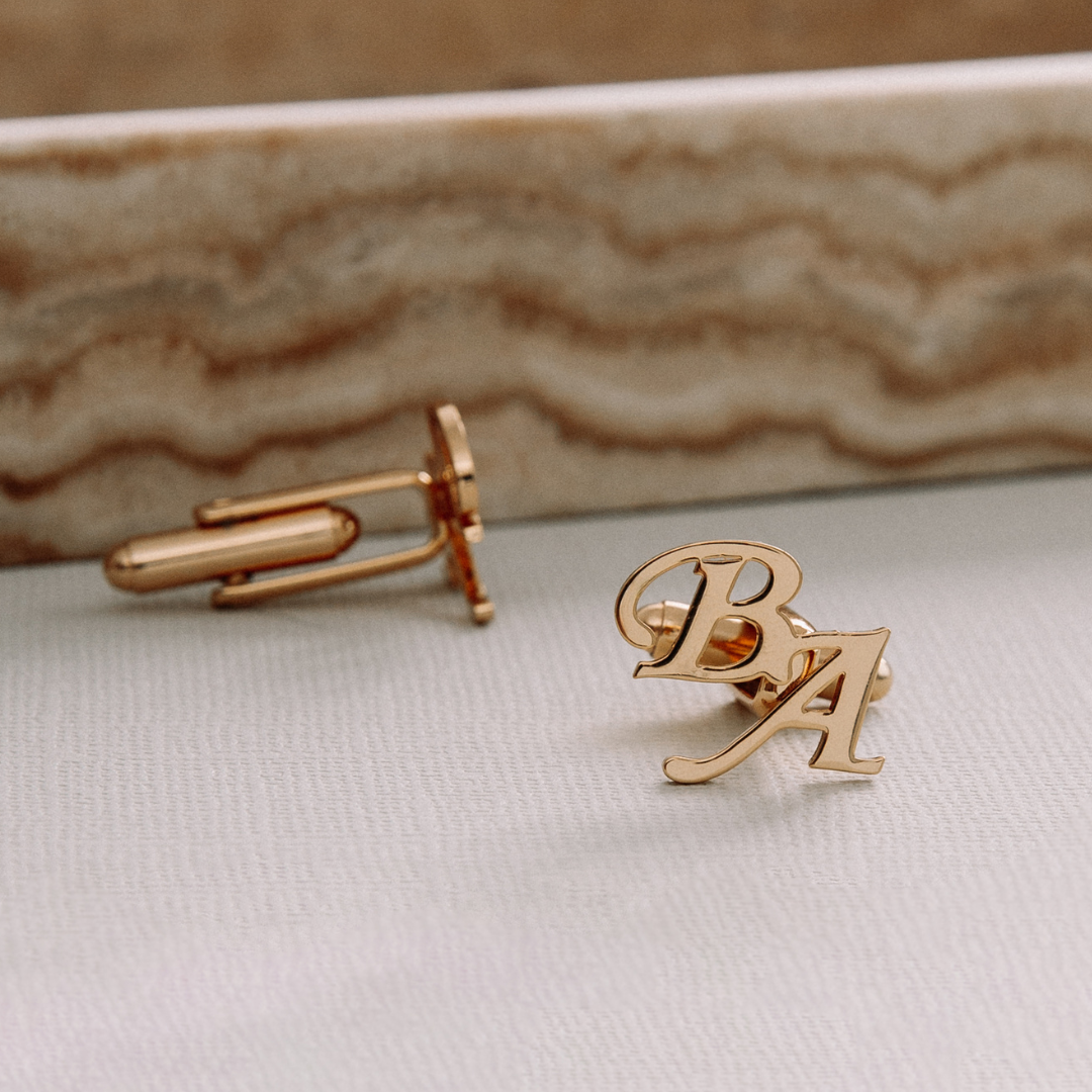 Personalized Initial Cufflinks